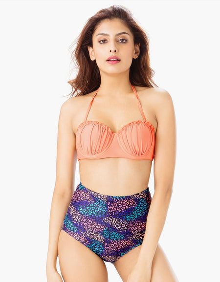 Design Cotton Smock Top In Dobby Check