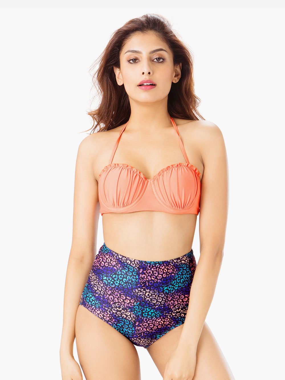 Blue Lace Long Sleeve Dress